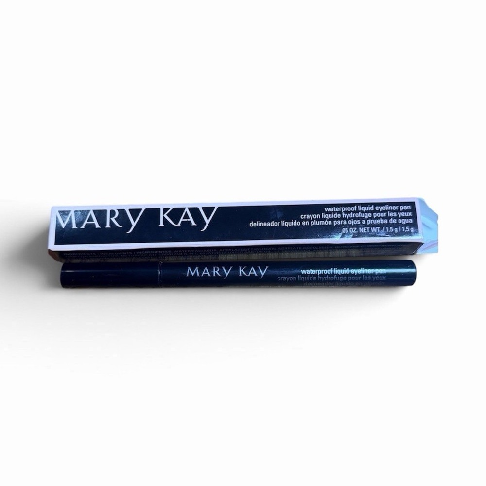 Mary Kay Waterproof Liquid Eyeliner Pen, Black Matte, Full Size 0.05 oz